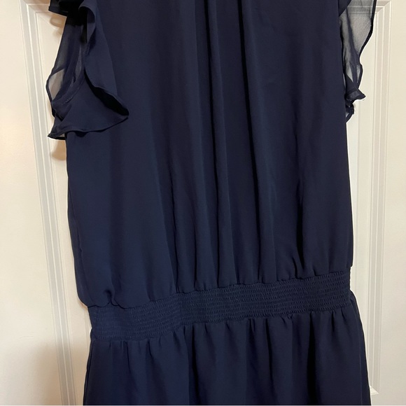 1. State Navy Blue Mock Neck Sleeveless Dress Size XL - Picture 6 of 8